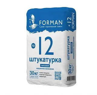 Штукатурка гипсовая машинного нанесения Форман 12 - 30 кг