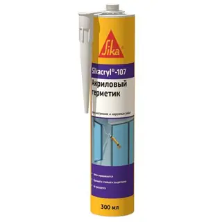 Sika Sikacryl 107 / Сика акриловый герметик однокомпонентный 0,31 л