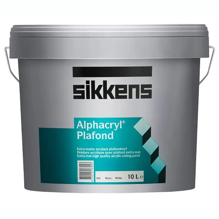 Sikkens Alphacryl Plafond / Сиккенс Альфакрил Плафонд краска глубоко матовая для стен и потолков 10 л