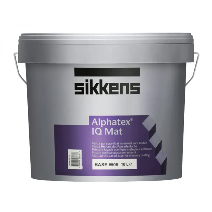 Sikkens Alphatex IQ Mat / Сиккенс Альфатекс Ай Кью матовая краска для внутренних и наружных работ 10 л