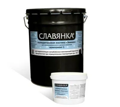 СЛАВЯНКА полиуретановая мастика зимняя
