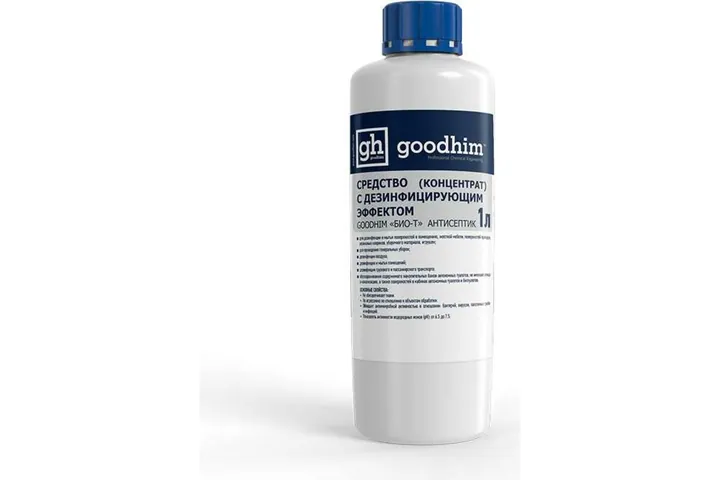 Средство с дезинфицирующим эффектом GOODHIM «БИО-Т» антисептик (концентрат, 1 л)