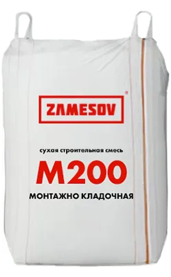 Сухая строительная смесь М 200 монтажно-кладочная ZAMESOV - 1000 кг.