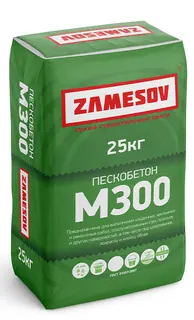 Сухая строительная смесь М 300 - Пескобетон ZAMESOV - 25 кг.