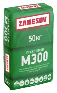 Сухая строительная смесь М 300 - Пескобетон ZAMESOV - 50 кг.