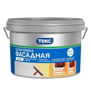 Текс Профи шпаклевка фасадная, латексная 3 кг