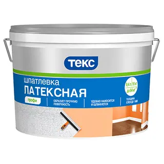 Текс Профи шпаклевка латексная финишная для ГКЛ 16 кг