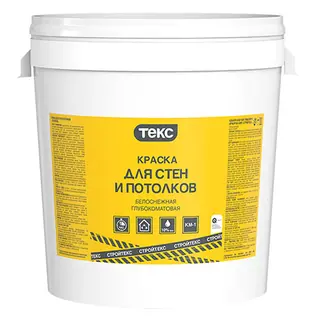 Текс Стройтекс краска для стен и потолков 40 кг