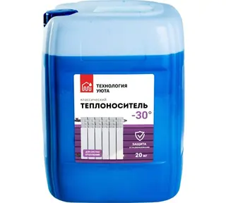 Теплохладоноситель (-30) для системы отопления Технология Уюта на основе этиленгликоля, 20 кг