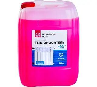 Теплохладоноситель (- 65) для системы отопления Технология Уюта на основе этиленгликоля, концентрат 10 кг