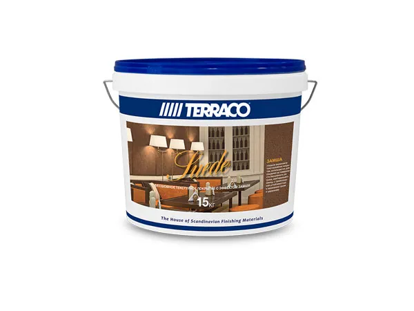Terraco Suede / Террако Сьюд штукатурка декоративная с эффектом замши для внутренних работ 15 кг