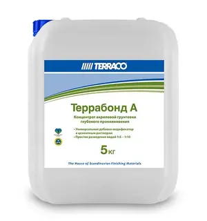 Terraco Terrabond A / Террако Террабонд грунт концентрат, пластификатор 5 кг