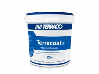 Terraco Terracoat Fine Silicone / Террако декоративная штукатурка силиконовая, шагрень 25 кг