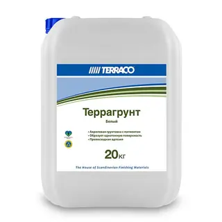 Terraco Terragrunt White / Террако Террагрунт глубокопроникающий универсальный грунт, белый 20 кг