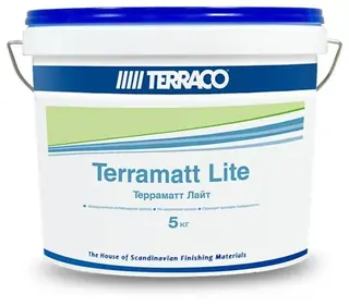 Terraco Terramatt Lite / Террако Террамат краска матовая для внутренних работ 5 кг