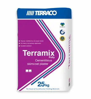 Terraco Terramix / Террако Террамикс шпатлевка финишная, белая 20 кг