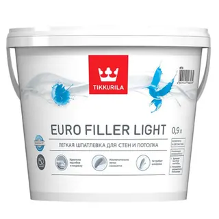 Tikkurila Euro Filler Light / Тиккурила Евро Филлер Лайт шпатлевка финишная 0,9 л