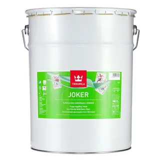 Tikkurila Joker / Тиккурила Джокер матовая, экологичная краска интерьерная 18 л