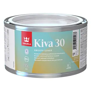 Tikkurila Kiva 30 / Тиккурила Кива лак для мебели полуматовый 0,225 л