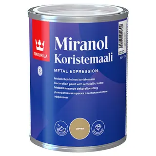 Tikkurila Miranol Koristemaali / Тиккурила Миранол декоративная краска металлик 1 л