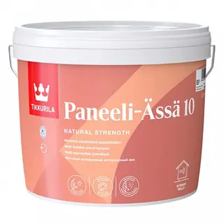 Tikkurila Paneeli Assa 10 / Тиккурила Панели Ясся 10 лак для стен акриловый матовый 9 л