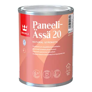 Tikkurila Paneeli Assa 20 / Тиккурила Панели Ясся 20 лак для стен акриловый полуматовый 0,9 л
