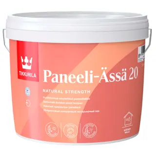 Tikkurila Paneeli Assa 20 / Тиккурила Панели Ясся 20 лак для стен акриловый полуматовый 2,7 л