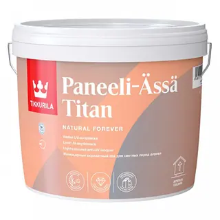 Tikkurila Paneeli Assa Titan / Тиккурила Панели Ясся Титан лак для стен акриловый 3 л