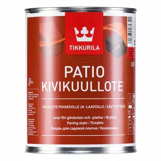 Tikkurila Patio / Тиккурила Патио водоразбавляемая лазурь для садовой плитки и бетонных блоков 0,9 л
