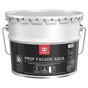 Tikkurila Prof Facade Aqua / Тиккурила Проф Фасад Аква силикономодифицированная фасадная 9 л