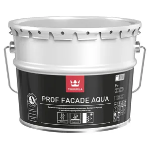 Tikkurila Prof Facade Aqua / Тиккурила Проф Фасад Аква силикономодифицированная фасадная 9 л