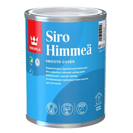 Tikkurila Siro Himmea / Тиккурила Сирохимия Сиромат глубоко матовая краска интерьерная 0,9 л