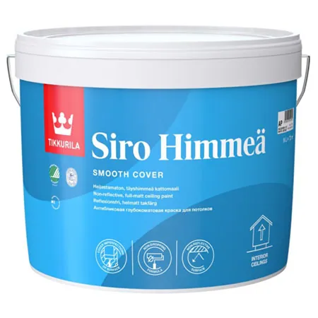 Tikkurila Siro Himmea / Тиккурила Сирохимия Сиромат глубоко матовая краска интерьерная 9 л