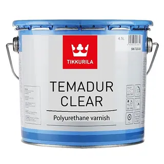Tikkurila Temadur Clear / Тиккурила Темадур Клиэ лак полиуретановый двухкомпонентный для металла 4,5 л