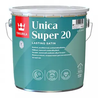 Tikkurila Unica Super 20 / Тиккурила Уника Супер яхтный лак полуматовый 2,7 л