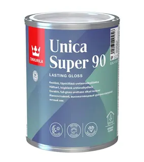 Tikkurila Unica Super 90 / Тиккурила Уника Супер яхтный лак глянцевый 0,9 л