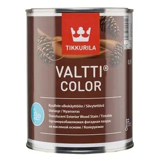 Tikkurila Valtti Color / Тиккурила Валтти Колор лессирующий антисептик для дерева 0,9 л