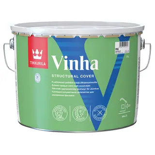 Tikkurila Vinha / Тиккурила Винха кроющий антисептик для древесины водорастворимый 9 л