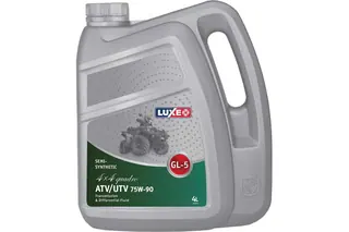 Трансмиссионное масло LUXE luxе quadro atv/utv gl-5 75w90, п/синт., 4x4, 4л 30407