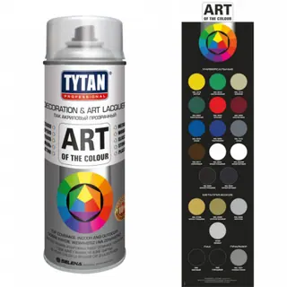 Tytan Professional Art of the colour / Титан аэрозольный лак акриловый в балончиках универсальный 0,4 л