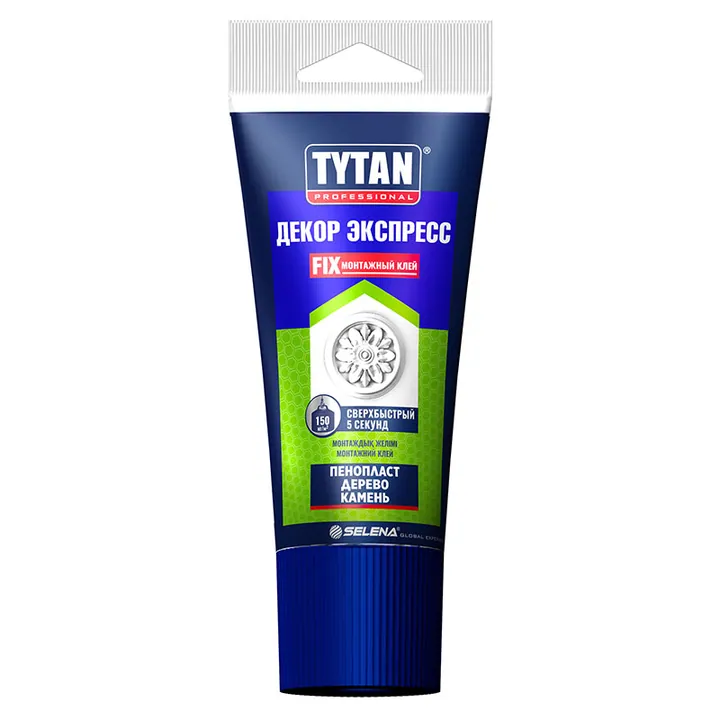 Tytan Professional / Титан Экспресс Декор монтажный клей для изделий из пенополистирола 0,21 л