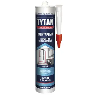 Tytan Professional / Титан герметик силиконовый санитарный для влажных помещений 0,28 л