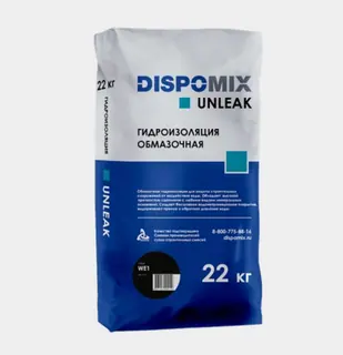 Unleak WE2, 35 кг, Гидроизоляция обмазочная эластичная Dispomix
