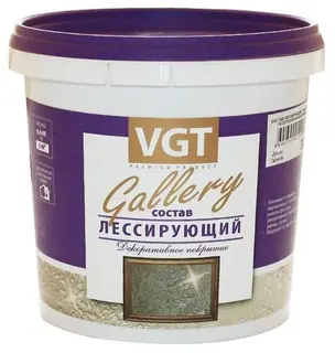 VGT GALLERY / ВГТ ЛЕССИРУЮЩИЙ МАТОВЫЙ состав для декоративных штукатурок 2,2 кг