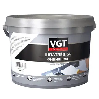 VGT PREMIUM / ВГТ шпатлевка финишная универсальная с низкой усадкой 16 кг