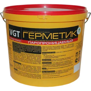 VGT / ВГТ ГЕРМЕТИК ПАРОИЗОЛЯЦИОННЫЙ акриловый для внутренних работ 0,9 кг