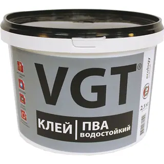 VGT / ВГТ ПВА СТОЛЯРНЫЙ клей водостойкий 2,5 кг