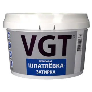 VGT / ВГТ ШПАТЛЕВКА ЗАТИРКА акриловая, водостойкая 1 кг