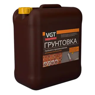 VGT / ВГТ ВД-АК-0301 глубокопроникающий акриловый грунт для наружных и внутренних работ 10 кг