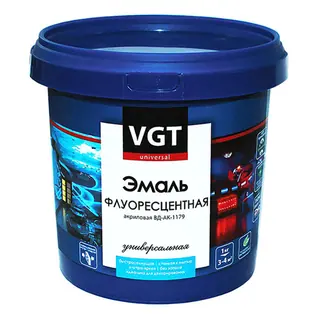 VGT / ВГТ ВД-АК-1179 ЭМАЛЬ ФЛУОРЕСЦЕНТНАЯ универсальная 1 кг